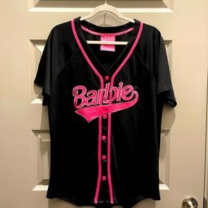 FOREVER 21 BARBIE COLLECTION BASEBALL JERSEY (M)